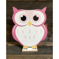 OWL - LARGE PINK 44CM