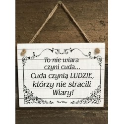 TABLICZKA DREWNIANA