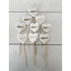 HEARTS ON STICKS 9pcs