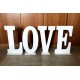 LOVE TEXT 115X50CM