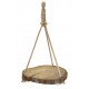 WOODEN SLICE HANGING 20-25CM H: 64CM