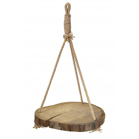 WOODEN SLICE HANGING 20-25CM H: 64CM