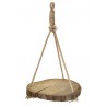 WOODEN SLICE HANGING 20-25CM H: 64CM