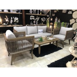 GARDEN SET LAMIA SOFA, 2 ARMCHAIR + TABLE