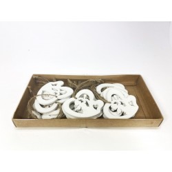 ZAWIESZKI DREWNIANE 5CM 12SZT