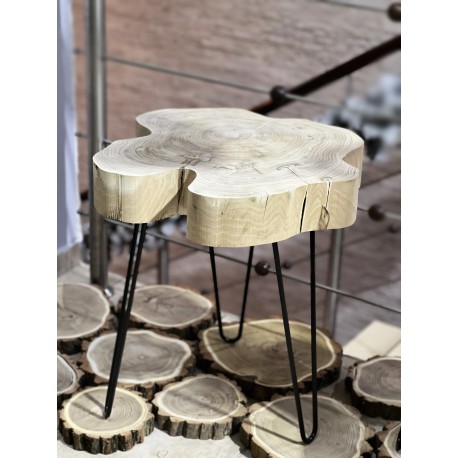STOLIK DREWNIANY do 50 cm h45 gr blatu 10cm