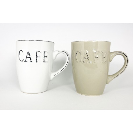 SET 2 MUGS CAFE 330ML