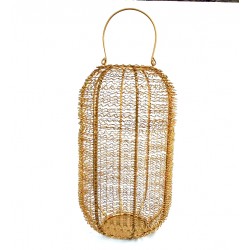 Lampion metalowy 20x20x35