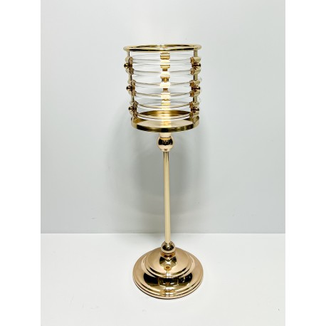 CANDLE HOLDER METAL 11x11x36,5