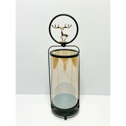 CANDLE HOLDER METAL 11x11x37