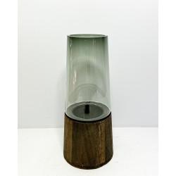 Glass vase 13x30x13