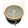 TABLE WITH CLOCK WITH MOVING GEARS ON BATTERY 70x70x48