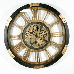 CLOCK WITH MOVING GEARS ON BATTERY 68x68x8