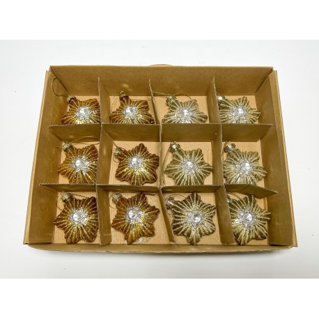Glass ornament 8x4x8 mix