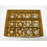 Glass ornament 8x4x8 Price per 1 pc, packing 12 pcs mix
