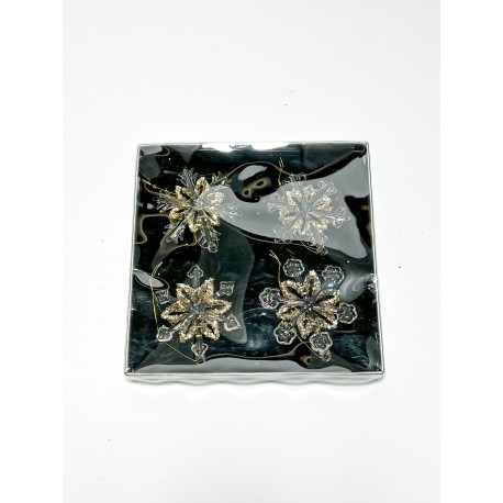 Glass ornament 16,3x2x16,3 a4