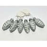 Glass ornament 2,5x5,7x2,5 package 6 pcs