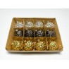 Glass ornament 8x8x8 Price per 1 pc, packing 12 pcs mix