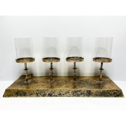 Metal candle holder 48x17x14,5