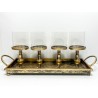 Metal candle holder 59,5x17,5x15,5