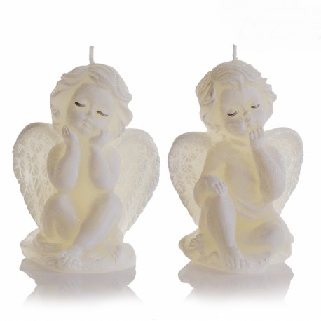 FIGURKA CHRISTMAS ANGEL 90MM ECRU