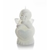 FIGURKA 100MM ANGEL WITH HEART BIALY