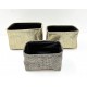 Kosz materialowy 25x14x23 set 3