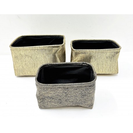 Kosz materialowy 25x14x23 set 3