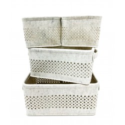 Kosz wiklinowy 28x18x38 set 4