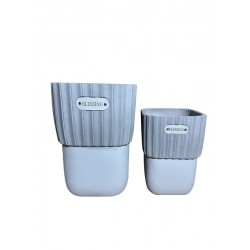 Donica z Tworzywa KOMPLET 26x26x36,33x33x48