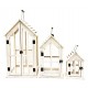 Lampion Drewniany KOMPLET 30x24x55,23x17x40,16x10x25