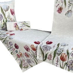 BIEZNIK 40X100 Chenille TULIPANY 1187