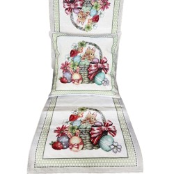 BIEZNIK 45X140 EDEN ZIELONA KRATA ZAJAC 1293LI