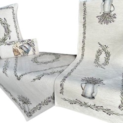 OBRUS 140X220 Chenille LAWENDA 1222